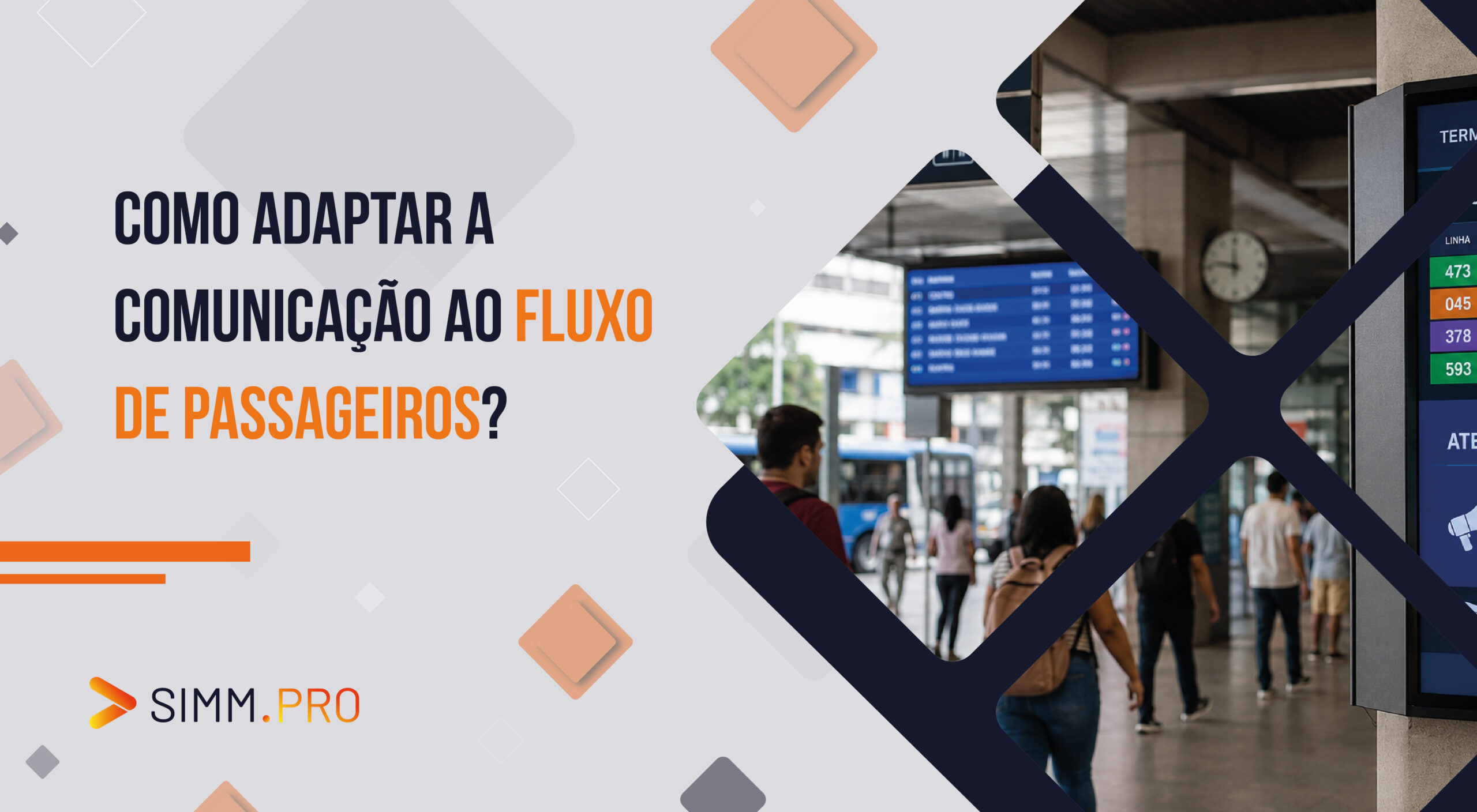 Como adaptar a comunicação ao fluxo de passageiros?