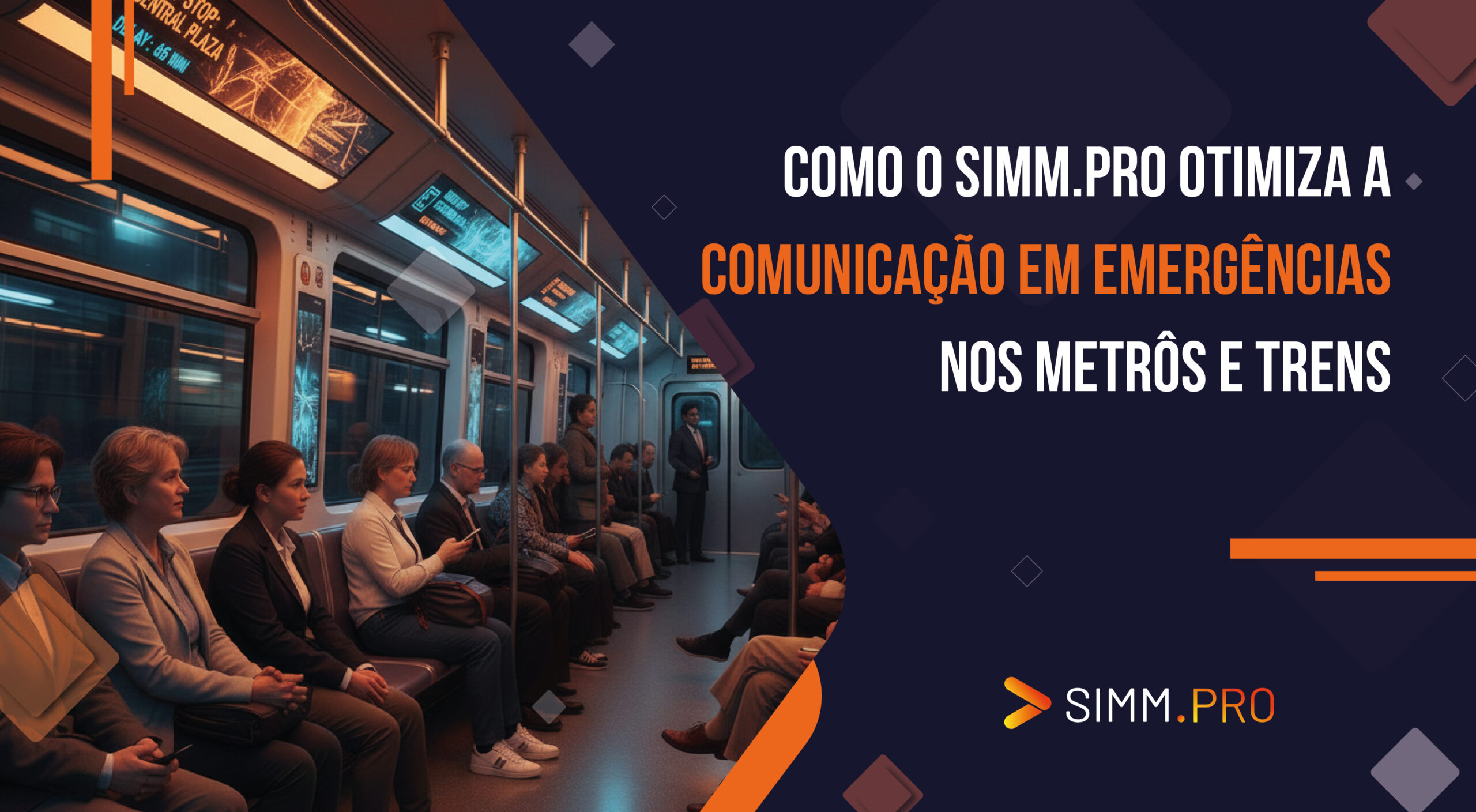 Como o SIMM.PRO Otimiza a Comunicação em Emergências nos Metrôs e Trens