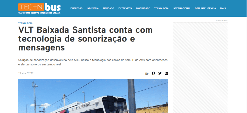 Comunicação por áudio IP facilita o dia a dia dos passageiros do VLT na Baixada Santista